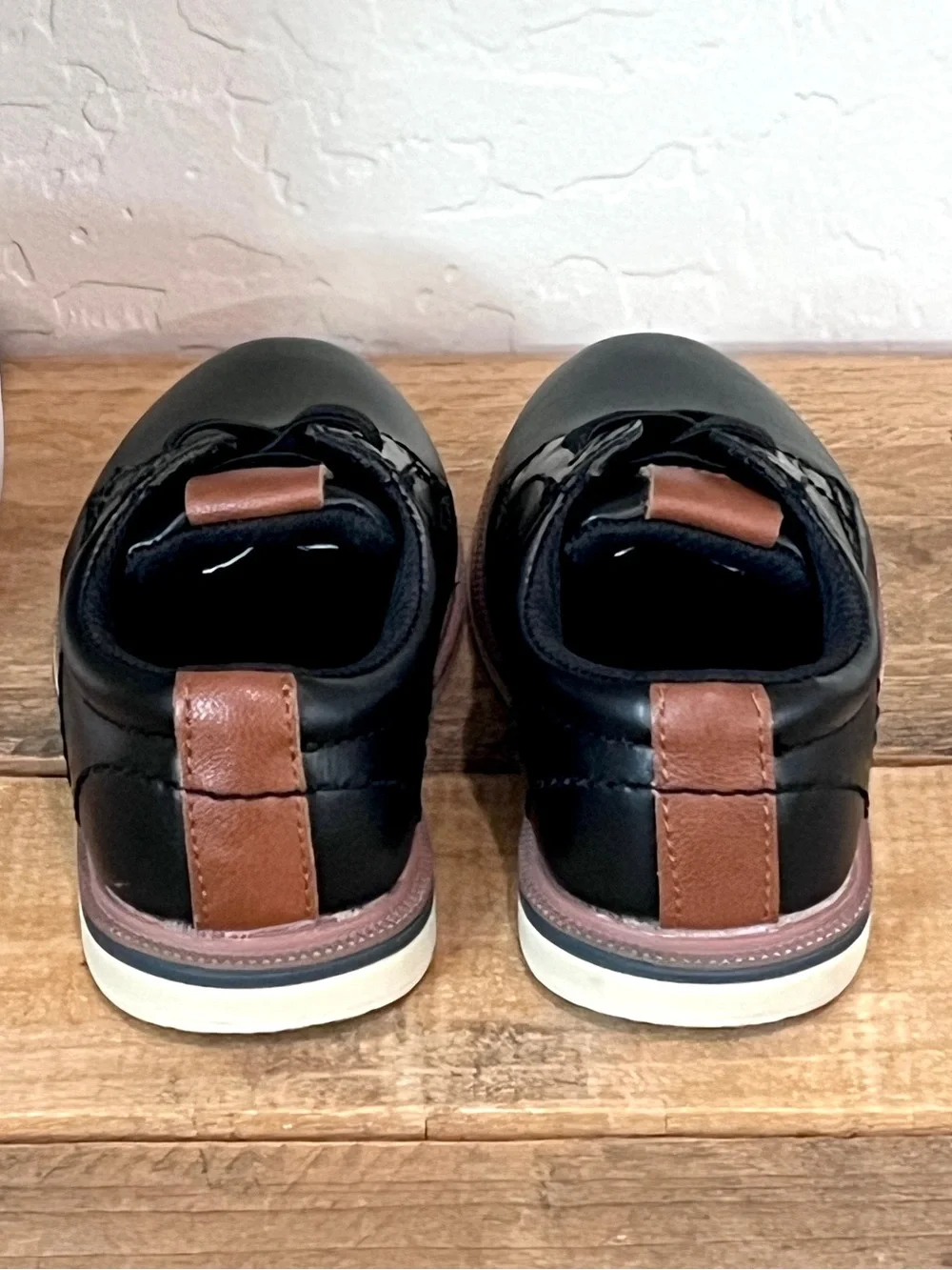 Max + Jake Lil Oscar Black Oxford Toddler Dress Shoes 7M